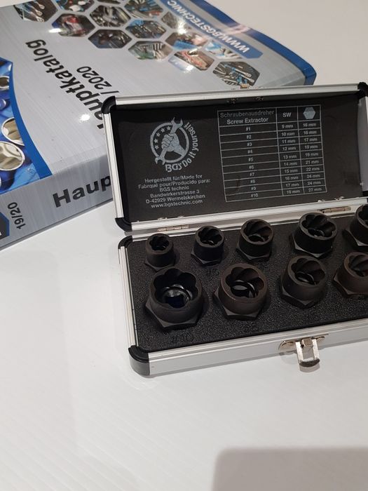 Kit de Extrator / Extração de Porcas 3/8 - Gemany  (Com Iva)