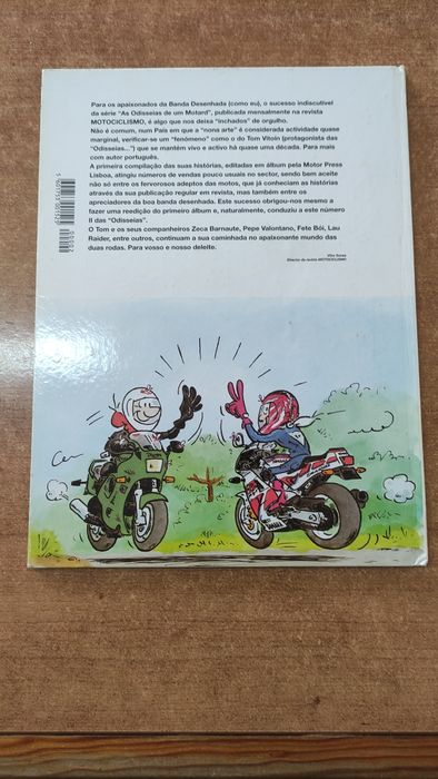 Livro Banda Desenhada Antiga "As Odisseias de um Motard"