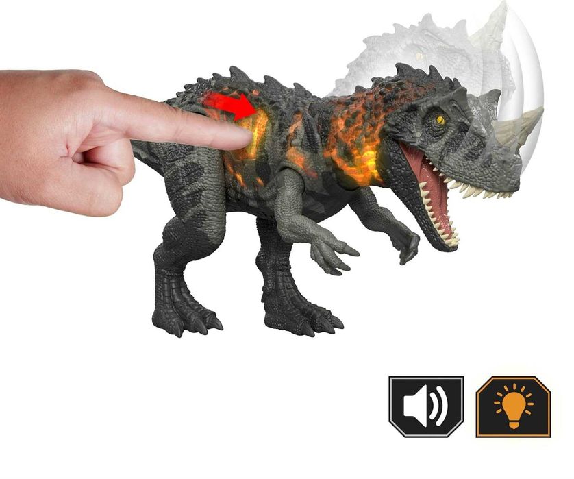 Динозавр Карнотавр Світ Юрського періоду Jurassic world Carnotaurus Reimagined Roarin' Real Feel Collection