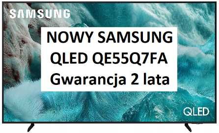 Nowy TV QLED Samsung QE55Q7FA SMART WiFi Tizen GW.24miesiące