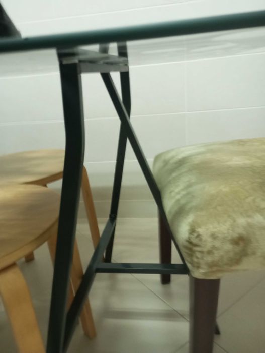 Mesa cozinha tampo vidro