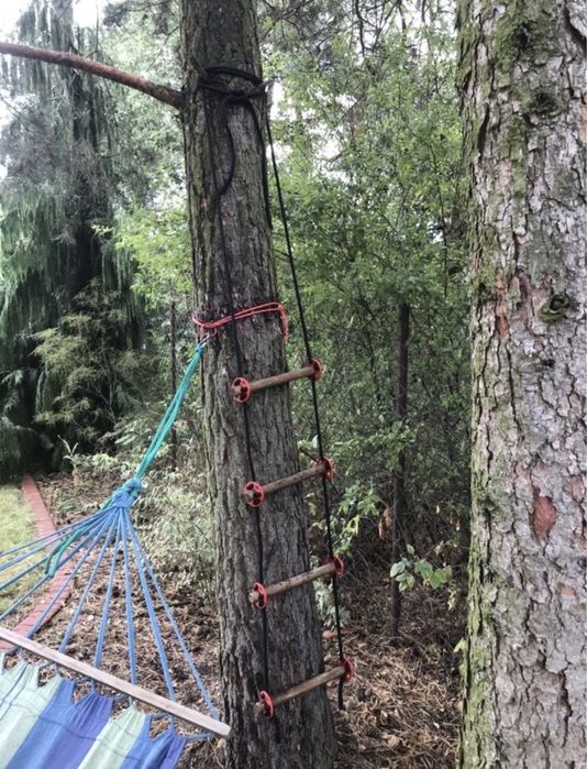 Drewniana drabinka ogrodowa IKEA