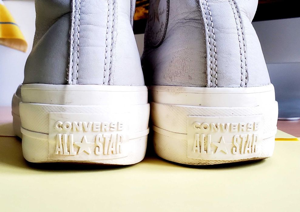 Кеди шкіряні, високі, демісезонні. Converse. Оригінал. Розмір 37-37,5.
