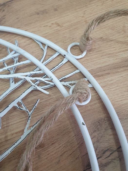 Zawieszka koło z leśnym motywem metalowe Boltze 30cm