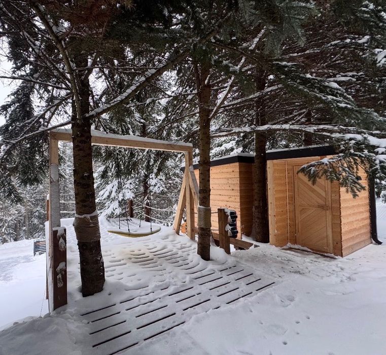 Górski Drewniany Domek w lesie termy sauna wanna SPA las góry jezioro