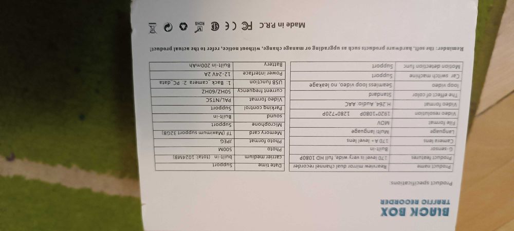 Rejestrator, Wideorejestrator do auta