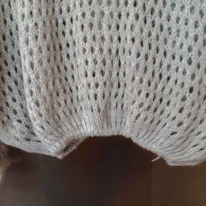 Sweter ażurowy, narzutka