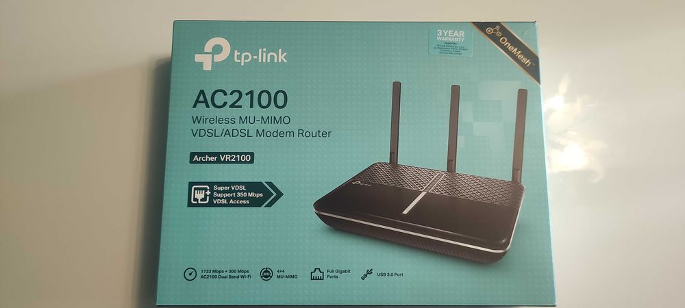 ROUTER TP-LINK VR2100 VDSL / ADSL AC2100  Stan Idealny !!