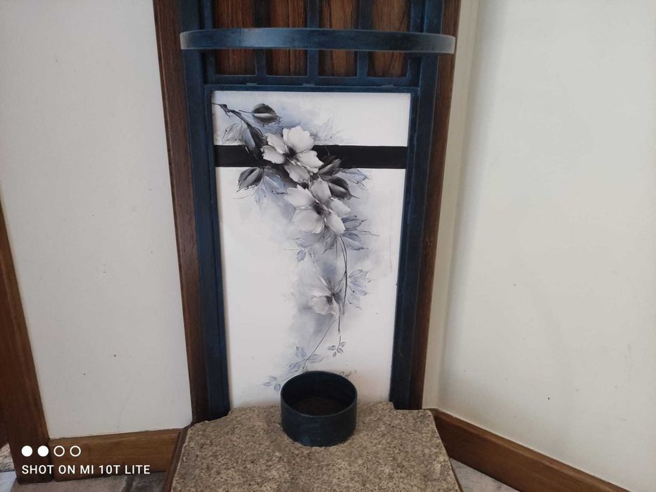 Bengaleiro de ferro e madeira