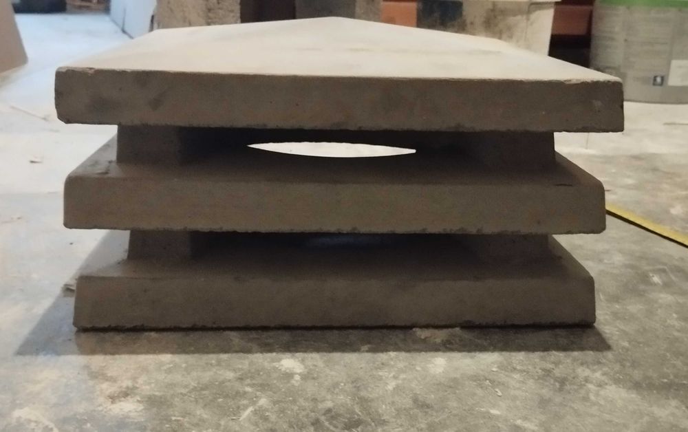 Cúpulas de Chaminé em cimento / Barbecue / Churrasqueira