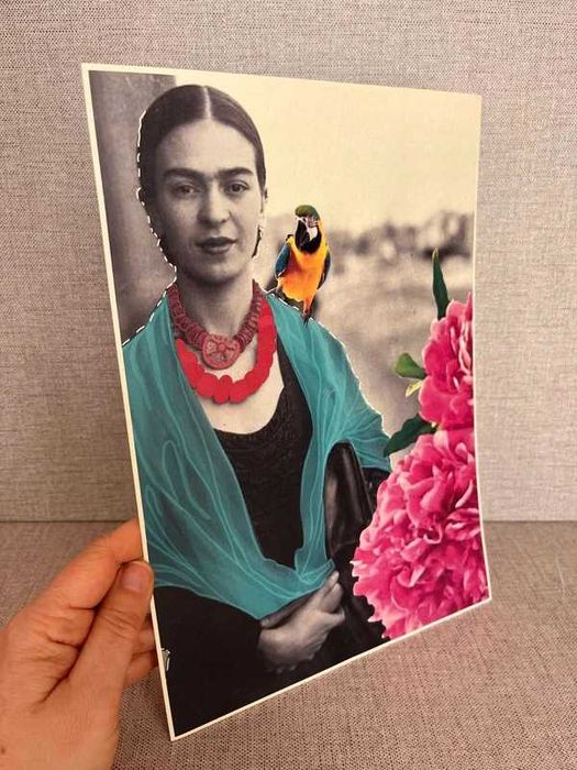 Poster Design Frida Kahlo por Manu Souza - Assinado