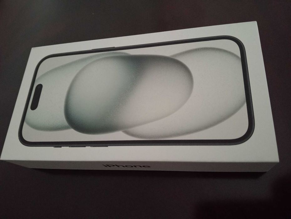 iPhone 15 novo de 128 GB com carregador, capa e película