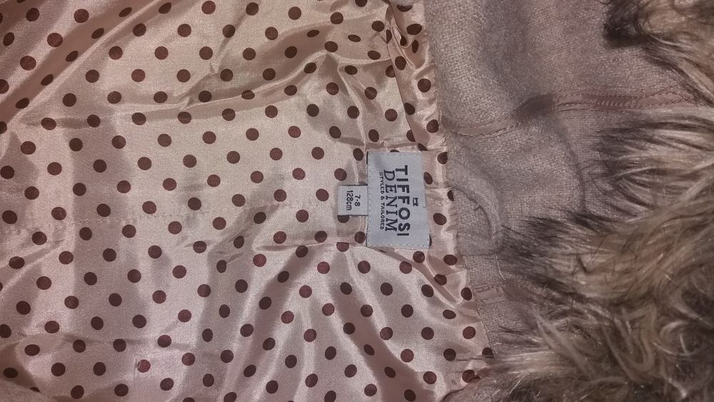 Casaco beije Tiffosi 7/8 anos