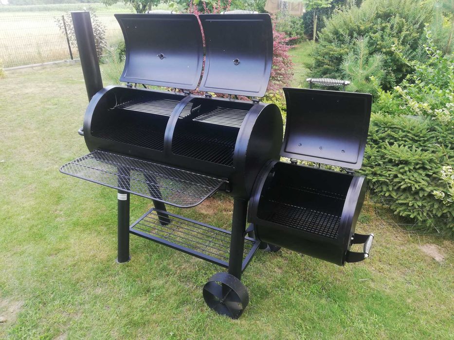 GRILL El Fuego MINNESOTA węglowy + WĘDZARKA 2 komory waga 153KG !