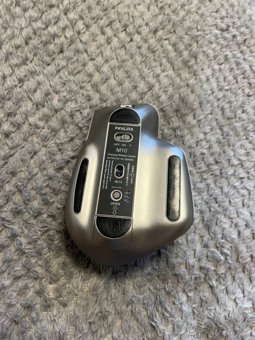 Myszka Wertykalna Ergonomiczna Phylina M10 - Bluetooth / USB - RGB