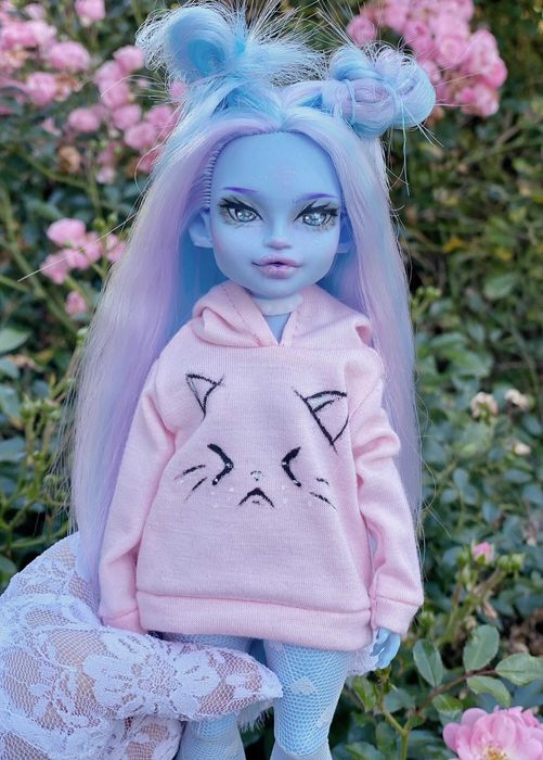 monster high lalka abbey g3 ooak custom repaint