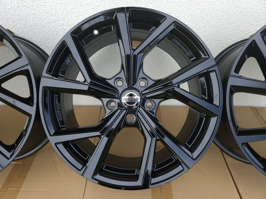 Nissan 18 " Nowe 5x114,3 Qashqai X-Trail Rogue Felgi Czarne Alufelgi