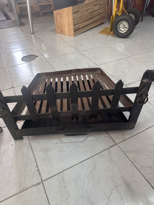 Grade  lareira protecao conjunto