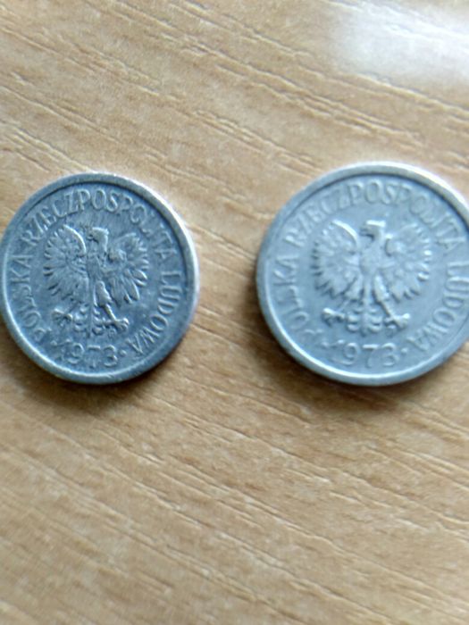 10gr z 1973r.ze znakiem mennicy 2szt.