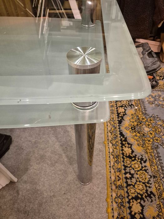 stół  do salonu szklany 150x90wys75