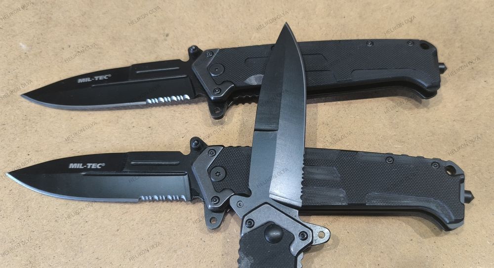 ‼️НІЖ ASSAULT BLACK MIL-TEC 15325500 EDC складний склобій авто кліпса