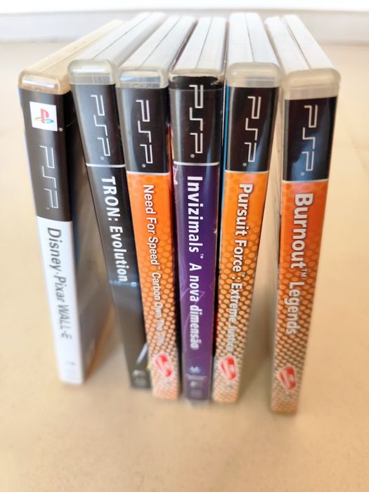 6 Caixas de Jogos para PSP (sem os jogos)