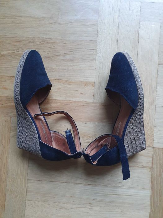 Buty Ryłko Relax skóra naturalna r. 36 (24 cm) - granatowe