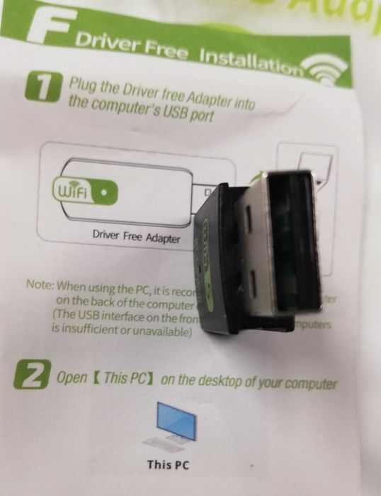 Karta sieciowa USB WiFi dual band 2,4/5.0 GHz + Bluetooth