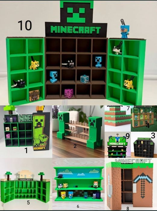 Стенд Майнкрафт підставка поличка Minecraft