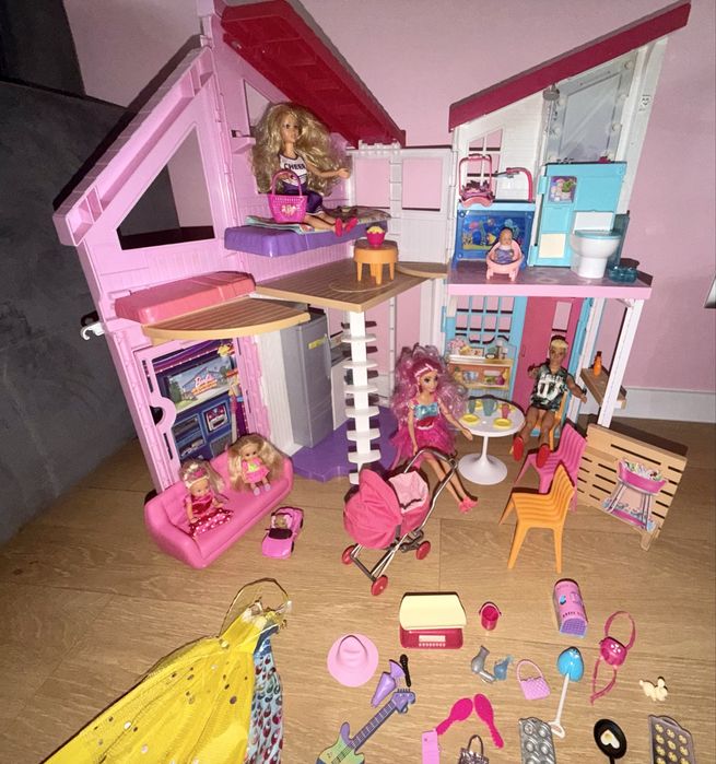 Barbie domek Malibu + dodatki
