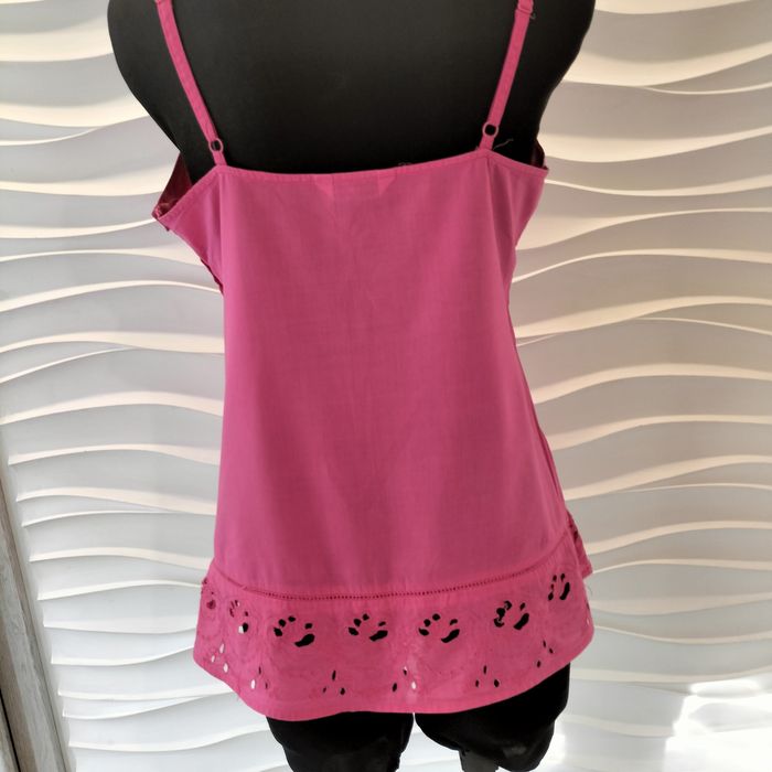 Top różowy neonowy new look 40