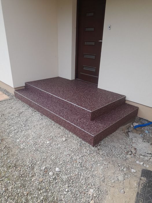 Kamienny dywan żywica zywica do garazu balkony tarasy posadzki żywiczn