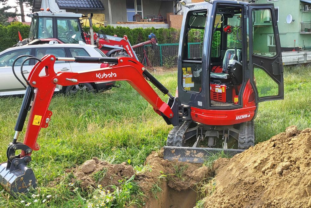 Usługi minikoparką