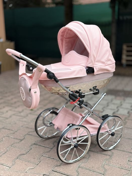 Wozek lalkowy Classic Glitter Premium dla lalek