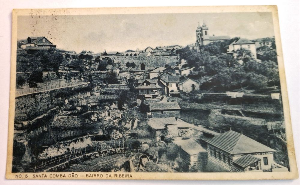 Postal antigo anos 30 40 Lamego Gouveia Marão Santa Comba Dão
