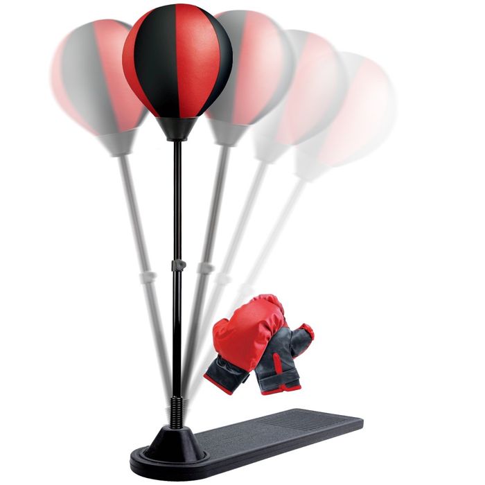 Детский боксерский набор металичечкая стойка бокс перчатки и груша