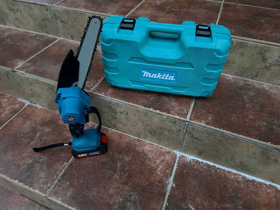 Мини пила аккумуляторная цепная 20см Makita +2️⃣акб‼️ Пилка Макита 8"