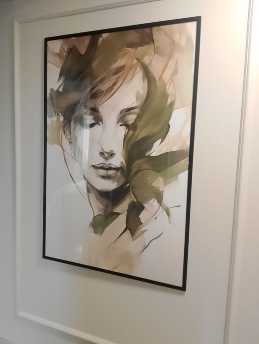 Duży plakat w ramie