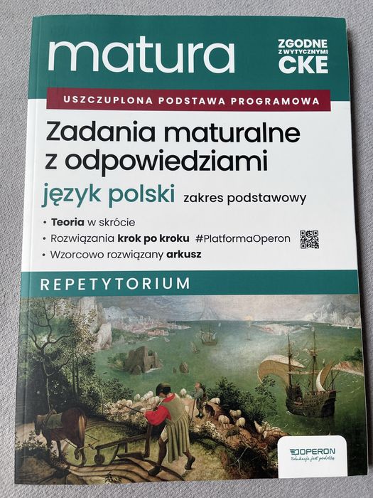 Repetytorium, zadania maturalne z odpowiedziami, jezyk polski Operon