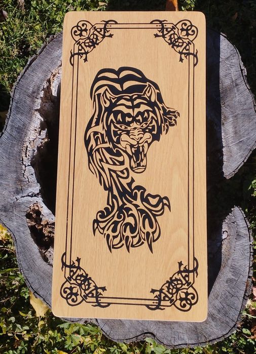 Нарди фанера+дерев'яні 50 см на 50 см