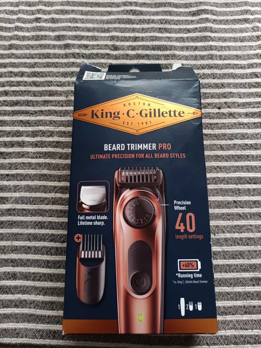 Máquina de Barbear King C. Beard Trimmer Pro + Pentes GILLETTE