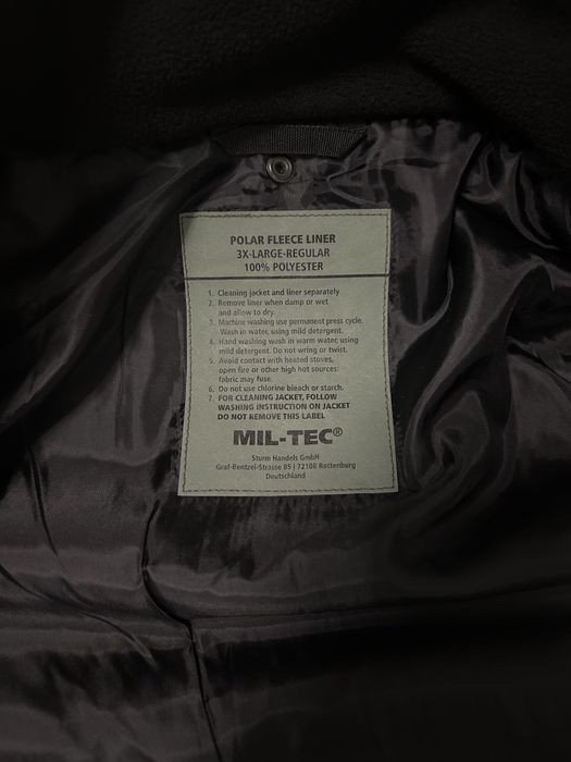 Тактична куртка з флісом Mil-Tec Wet Weather Jacket Gen II, Чорна, 3XL