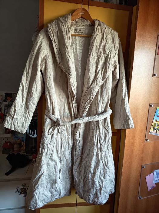 Casaco/sobretudo cinza matalizado