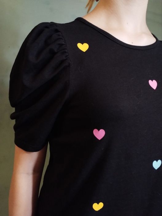 Футболка Shein рукава фонарики р.M