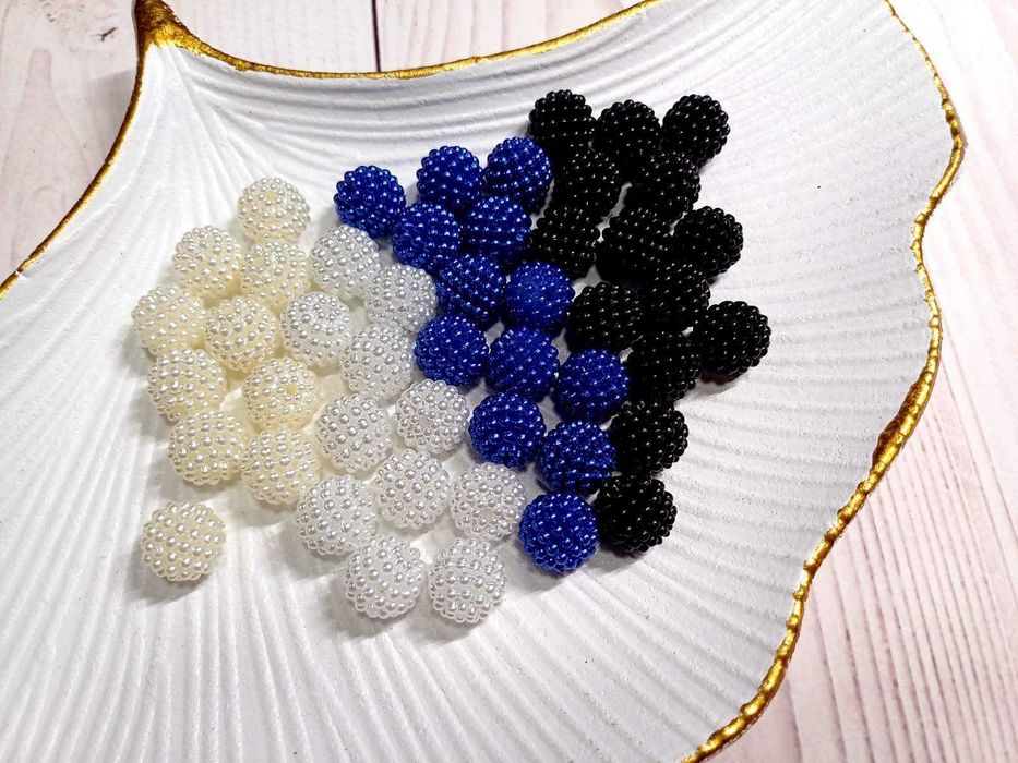 Фигурные бусины. Круглые и др