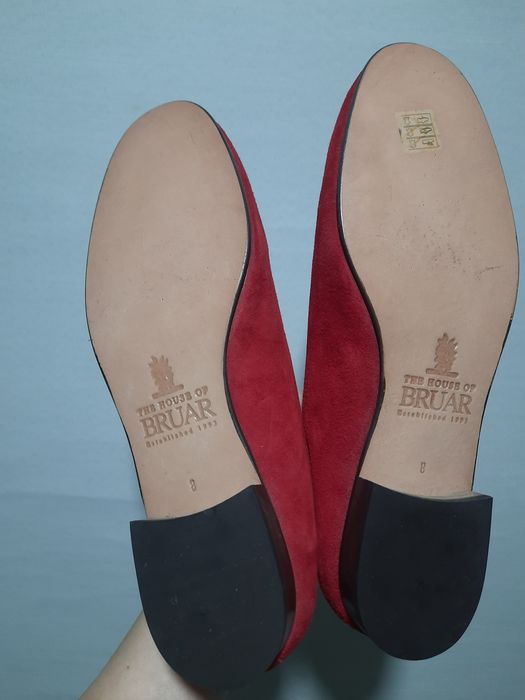 Червоні лофери з натуральної замші 8/ 41 великий розмір