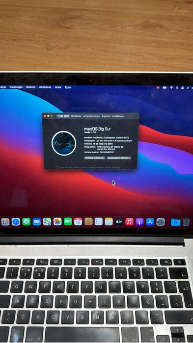 Mac book pro 15 “ ano 2014