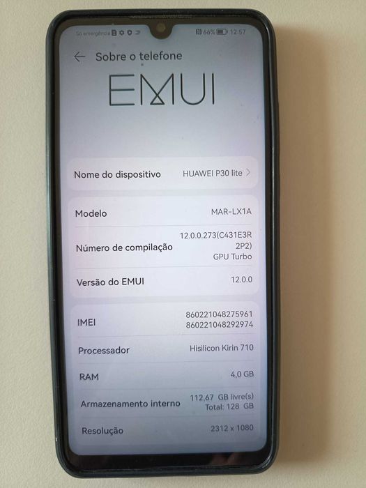 Telemóvel Huawei P30 Lite 128 GB