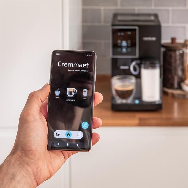Cecotec Cremmaet Compactccino Connected Black Silver – Como Nova