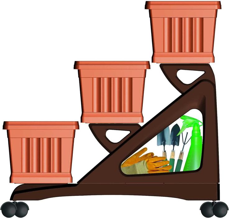 Kwietnik stojak doniczki kwiaty ziola balkon ogrod 80x74x73h cm